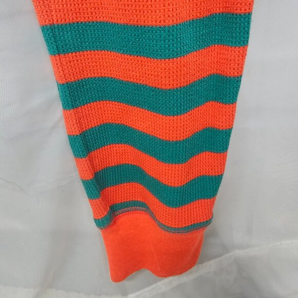 Old Navy Onesie Union Jack Pajamas Thermal Red Green Stripes Leisure Preppy L - Picture 4 of 9